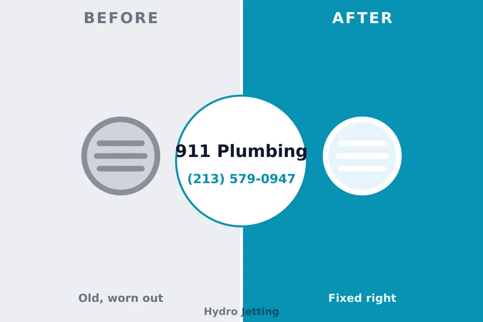 Before and after: plumbing repair Louisville, KY